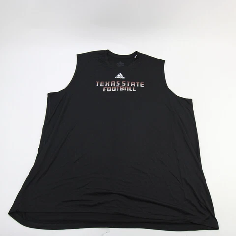 Texas State Bobcats adidas Aeroready Sleeveless Shirt Men's Black Used Cover