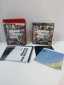 Grand Theft Auto IV & V PS3 PlayStation 3 + Map + Manuals - GTA 4 And 5 - CIB - Picture 1 of 10
