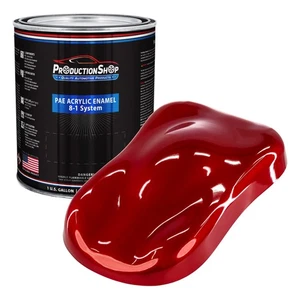 ProductionShop 1 Gallon High Gloss Radiant Fire Red Pearl Acrylic Enamel Paint - Picture 1 of 1