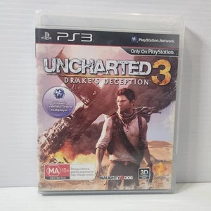 PS3 Uncharted 3 Drakes Deception No Manual Naughty Dog Tracked Postage - Picture 1 of 5