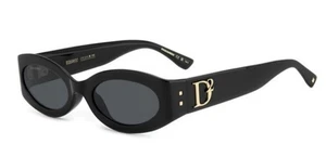 Occhiali da sole DSQUARED2 D2 0150/G/S 807 IR Black 54 - Foto 1 di 1