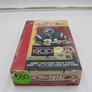 2005 Topps Total Football Factory Sealed Hobby Box WB1807 - Picture 1 of 3