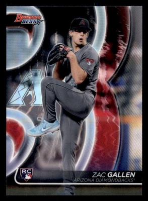 2020 Bowman's Best Zac Gallen Refractor RC Rookie #35 Baseball Card - Image 1 of 2