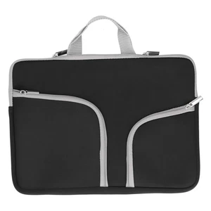 13.3in Laptop Sleeve Bag Double Pocket Zipper Notebook Computer Protective H NEW - Afbeelding 1 van 12