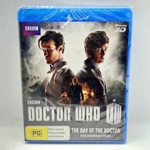 Doctor Who The Day of the Doctor 50th Anniversary 3D + 2D Blu-ray Reg B SEALED - Picture 1 of 9