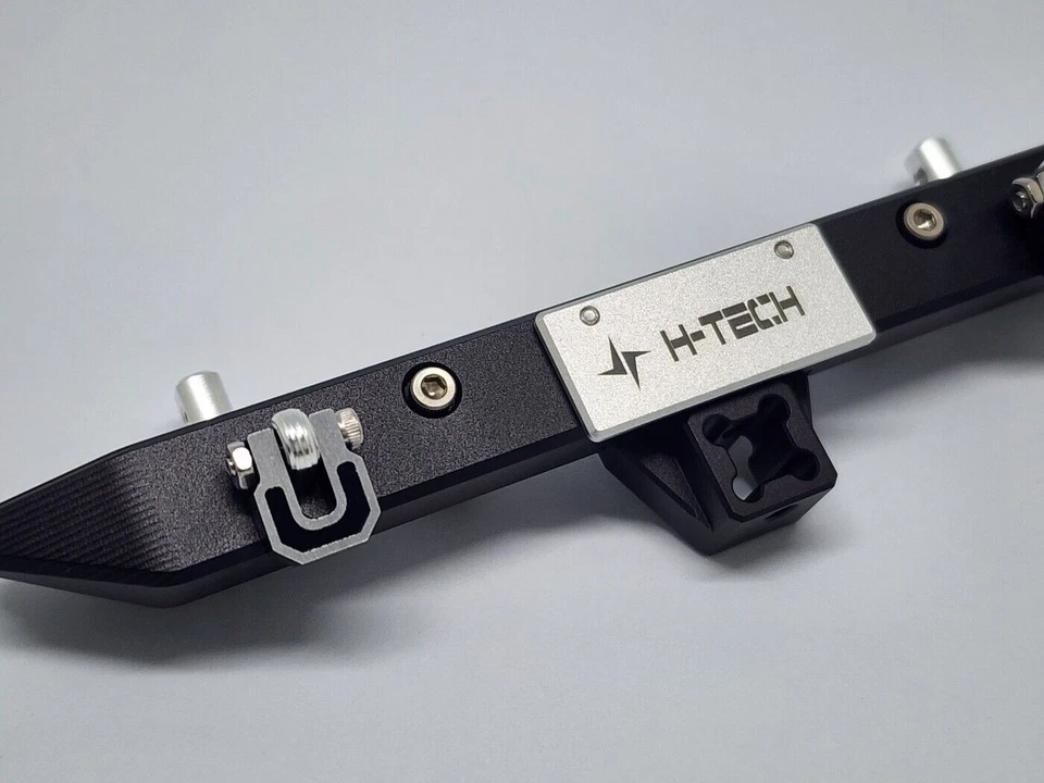 Parachoques trasero de metal H-TECH RC 1/10 para Axial SCX10 III Jeep CJ-7... - Imagen 1 de 4