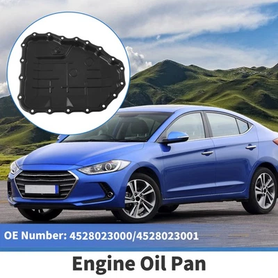 No.4528023000 Engine Oil Pan for Hyundai Elantra 2007-2012 Aluminum Alloy Black Foto 1 de 4