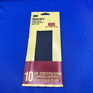 3.7 In. X 9 In. Ultra Fine 600-Grit Sheet Sandpaper (10-Sheets/Pack) - Picture 1 of 2