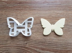 Cortador de galletas de mariposa superior de pastel fondant cortador de cupcake topper comida - Imagen 1 de 1