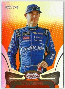 2018 Panini Certified Racing Orange Kyle Larson Card /249