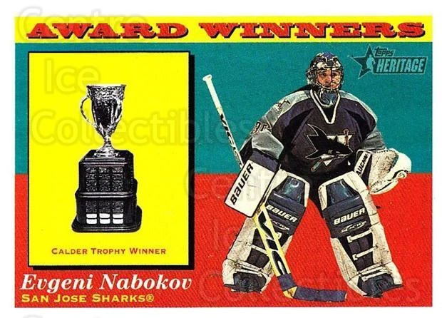 2001-02 Topps Heritage #133 Evgeni Nabokov, Calder Trophy - Image 1 of 1