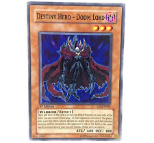 YUGIOH Destiny Hero Doom Lord EOJ-EN001 Common Card 1st Edition NM