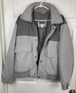 Forest Trail Canvas Gray Work Jacket Mens Size Large 42/44 Regular Zip-Up Coat - Picture 1 of 9