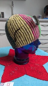 Beanie Mütze Handgestrickt UNIKAT - Bild 1 von 5
