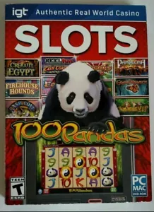 IGT SLOTS 100 PANDAS 20 Slots Included PC & Mac DVD-ROM NEW - Picture 1 of 7