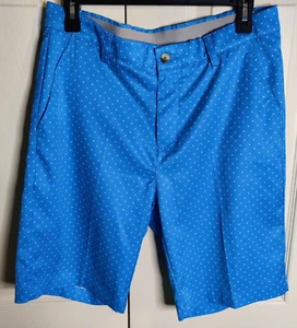 Pantalones Cortos Greg Norman GOLF ML75 MICROLUX Talla 32 Azul 9" Entrepierna Bolsillos ELASTIZADOS - Imagen 1 de 6