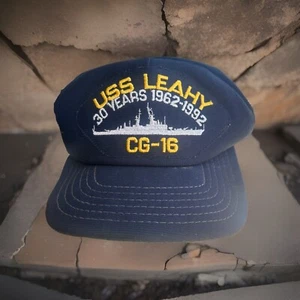USS Leahy CG 16 Unisex Baseball Cap 30 Years Of Service(B26) - Picture 1 of 3