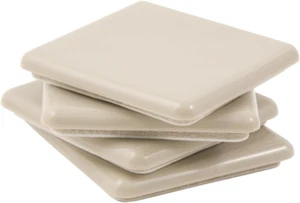 Self-Stick, Square Heavy Furniture Sliders for Carpeted Surfaces (4 Piece) - 2-1 - Picture 1 of 12