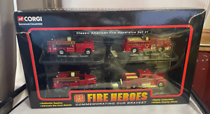 2002 Corgi Fire Heroes 4 piece set New in box Set #1