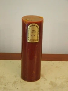 NWT REDDISH SPICE SCENTED 9" PILLAR CANDLE 9"T-3"W - Picture 1 of 1