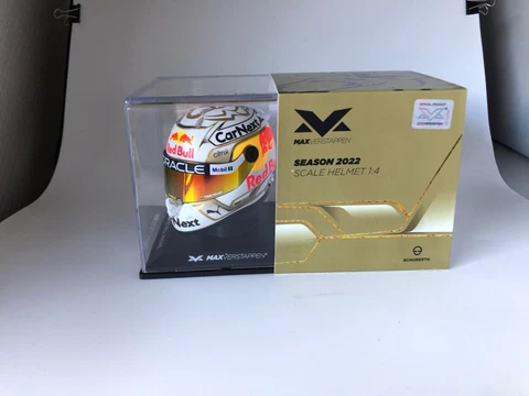 Max Verstappen Season 2022 F1 Red bull 1:4 Helmet BRAND NEW! Verstappenshop Cover