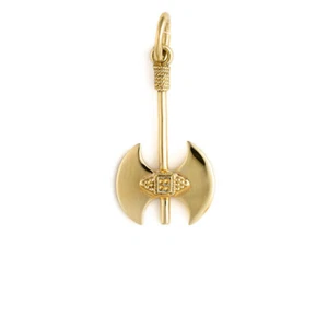 Minoan Double Axe – 14K Gold Pendant, Labrys Pendant, Ancient Greece - Picture 1 of 4