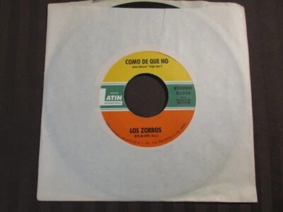 LOS ZORROS DE CORAZON b/w COMO DE QUE NO 1978 7" 45rpm LATIN POP BALLAD DLI-213 - Image 1 of 4