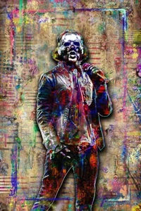 Papa V Perpetua 13x19in Pop Art Poster,  Ghost Pop Art Print Free Shipping US - Picture 1 of 7