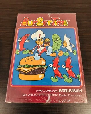 Burgertime Intellivision Mattel Electronics No. 4549 VTG Video Games SEALED!!! - Image 1 of 4