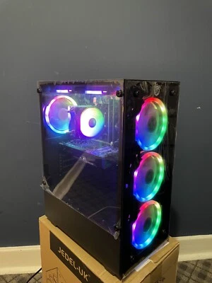 Fast Gaming PC Computer Intel Quad Core i7 4770 16GB SSD Win 10 4gb R7 370 - Image 1 of 4