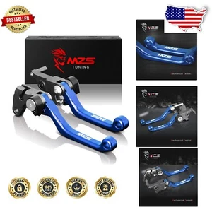 Palancas azules de aluminio y acero inoxidable de alta calidad para cuatrimotos y motos de tierra - Imagen 1 de 9