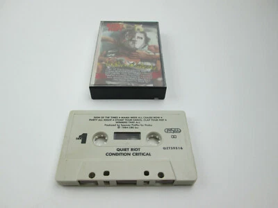 Signed Quiet Riot Condition Critical Cassette Tape (1984 CBS Inc.) QZT 39516 - Image 1 of 4