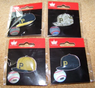 4 - Pittsburgh Pirates cap logo baseball lapel pins baseball hats design MLB - Image 1 of 4