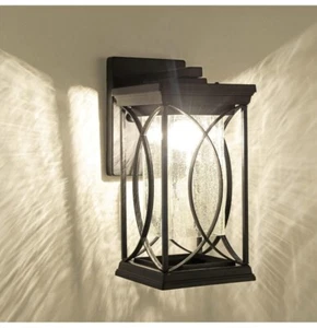 Dusk to Dawn Modern Outdoor Wall Light Exterior Light Fixture - Picture 1 of 7