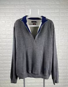 Conte of Florence Golf Half Zip Sweater Windstopper Lined Men's Size L - Picture 1 of 16
