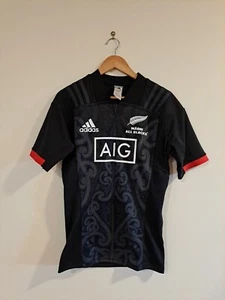 Adidas All Blacks Jersey Small Maori All Blacks Rugby Union New Zealand 2018/19 - Picture 1 of 6