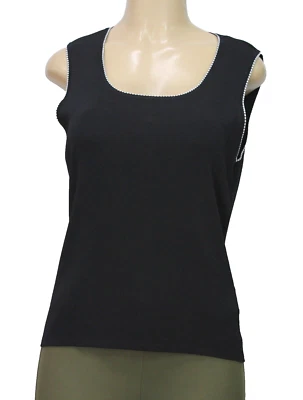 Camiseta sin mangas negra para mujer Debbie Morgan talla XL Foto 1 de 4