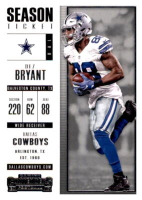2017 Contenders Dez Bryant NFL Base Card PWE Set Break Cowboys #78 - Image 1 of 2