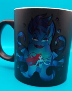 Disney The Little Mermaid Ursula Shadow w/ Ariel coffee tea mug 20oz ceramic