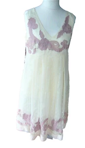 TWIGGY THE COLLECTION MIDI DRESS- Cream Floral Fit & Flare UK SIZE 14-50% OFF - Picture 1 of 10