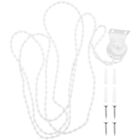  Wei Plastik Verschluss-Zugschnur Controller-Inhaber Perlenkette