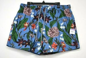 Ted Baker Mens Multicolor Hawaiian Print Shorts Drawstring Elastic Waist 6 - Picture 1 of 10