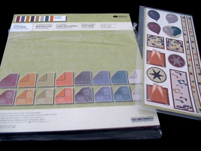 Creative Memories Lot Cottage Monochromatics Lot 12x12 Paper 16 Sheet& More - Image 1 of 3