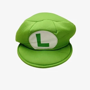 Super Mario Brothers Costume Luigi Hat Newsboy Cap Green Size 14+ 2014 - Picture 1 of 13