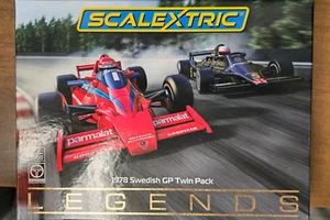 Scalextric C4392A 1978 Gran Premio di Svezia Twin Pack 1/32 Slot Car - Foto 1 di 6