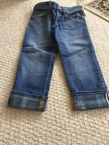 ***NWT BOY'S GAP WINTER FLANNEL  LINED JEANS PANTS Size 3 ADJUSTABLE WAIST - Picture 1 of 3