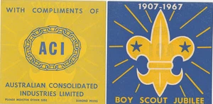 Scouts 1967 Australia 60th anniversary car sticker by Aust Consolidated Industry - Picture 1 of 1