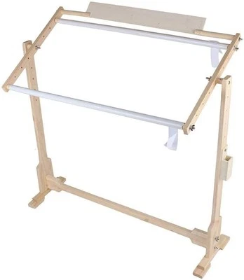 Heavy-Duty 80cm Wooden Embroidery Frame – 14 Count Cross Stitch Stand - Image 1 of 4