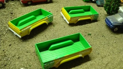3 CHEVY  Custom LONG TRUCK BEDS Model Car Junkyard 1:64 - Image 1 of 4