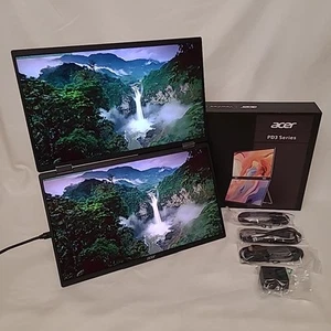 Acer PD163Q Dual 15.6" Folding Portable Monitor - Picture 1 of 10